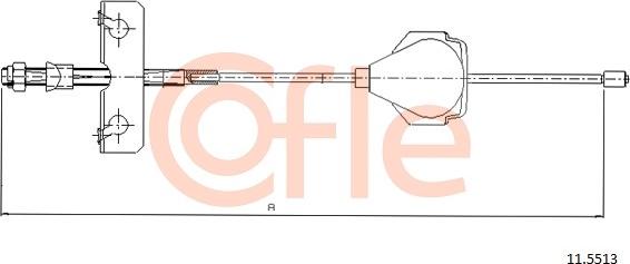 Cofle 92.11.5513 - Cable, parking brake onlydrive.pro