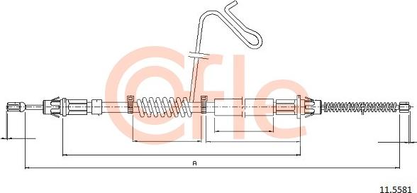 Cofle 92.11.5581 - Cable, parking brake onlydrive.pro