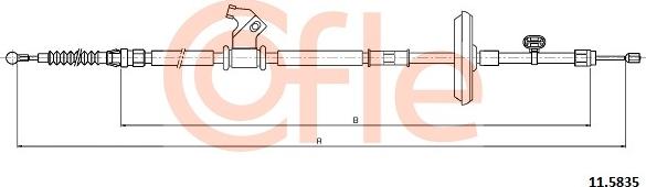 Cofle 92115835 - Cable, parking brake onlydrive.pro