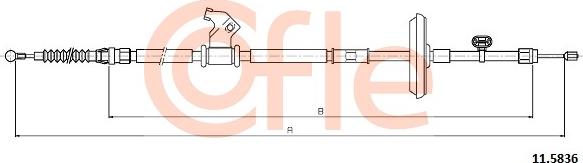 Cofle 92115836 - Cable, parking brake onlydrive.pro