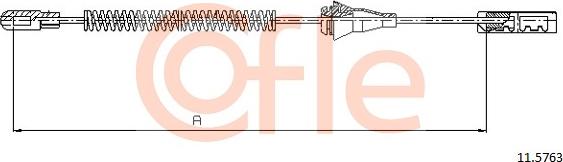 Cofle 92.11.5763 - Cable, parking brake onlydrive.pro