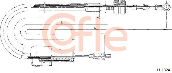 Cofle 11.1324 - Accelerator Cable onlydrive.pro