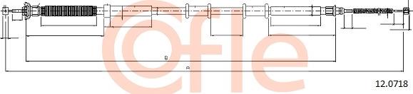 Cofle 12.0718 - Cable, parking brake onlydrive.pro