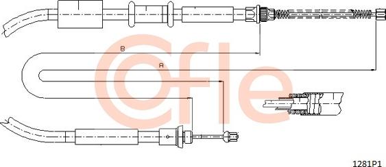 Cofle 1281P1 - Trosas, stovėjimo stabdys onlydrive.pro