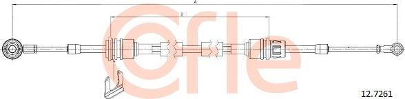 Cofle 12.7261 - Трос, наконечник, ступенчатая коробка передач onlydrive.pro