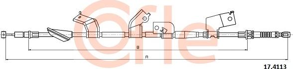 Cofle 92174113 - Cable, parking brake onlydrive.pro