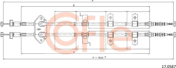 Cofle 17.0587 - Cable, parking brake onlydrive.pro