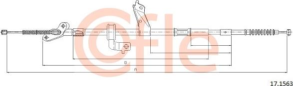 Cofle 17.1563 - Cable, parking brake onlydrive.pro