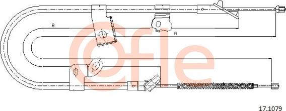 Cofle 92.17.1079 - Cable, parking brake onlydrive.pro