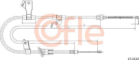 Cofle 17.2122 - Trosas, stovėjimo stabdys onlydrive.pro