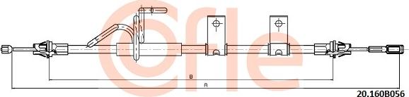 Cofle 20.160B056 - Trosas, stovėjimo stabdys onlydrive.pro