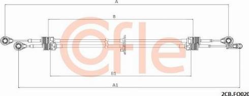 Cofle 92.2CB.OP020 - Cable, tip, manual transmission onlydrive.pro