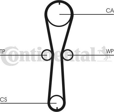 Contitech CT915WP1 - Veepump + hammasrihmakomplekt onlydrive.pro