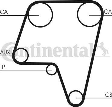 Contitech CT819 - Timing Belt onlydrive.pro