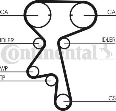 Contitech CT873WP4 - Water Pump & Timing Belt Set onlydrive.pro