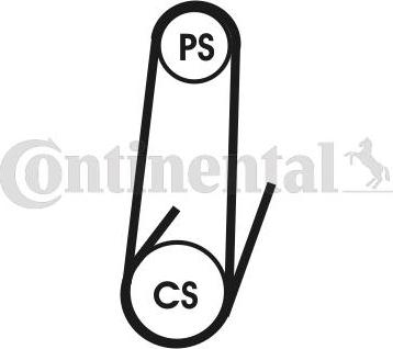 Contitech 4 PK 1022 ELAST - Ķīļrievu siksna onlydrive.pro