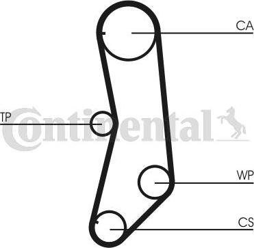 Contitech CT997WP1 - Water Pump & Timing Belt Set onlydrive.pro