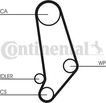 Contitech CT 660 K1 - Timing Belt Set onlydrive.pro