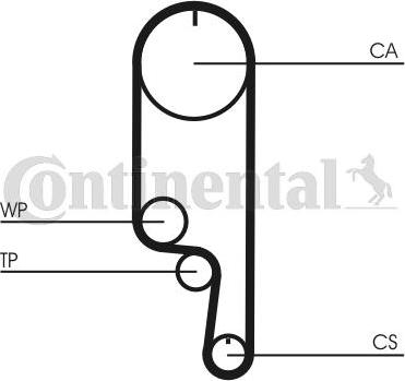 Contitech CT 1008 WP2 - Water Pump & Timing Belt Set onlydrive.pro