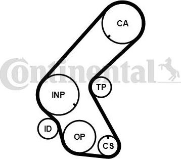 Contitech CT 1014 K2 - Timing Belt Set onlydrive.pro