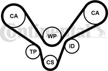 Contitech CT1015K2 - Timing Belt Set onlydrive.pro