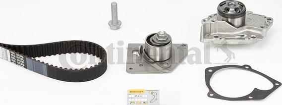 Contitech CT 1025 WP2 - Water Pump & Timing Belt Set onlydrive.pro