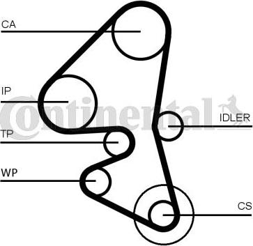 Contitech CT1162 - Timing Belt onlydrive.pro