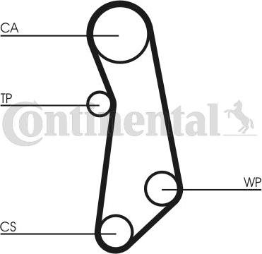 Contitech CT 1115 WP1 - Water Pump & Timing Belt Set onlydrive.pro