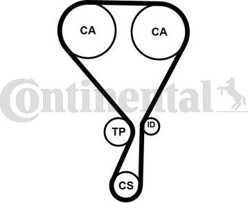 Contitech CT1228K1 - Timing Belt Set onlydrive.pro