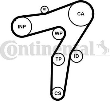 Contitech CT 1183 - Paskirstymo diržas onlydrive.pro