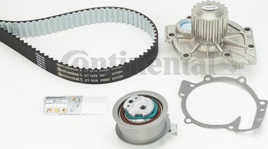 Contitech CT 1216 WP1 - Water Pump & Timing Belt Set onlydrive.pro