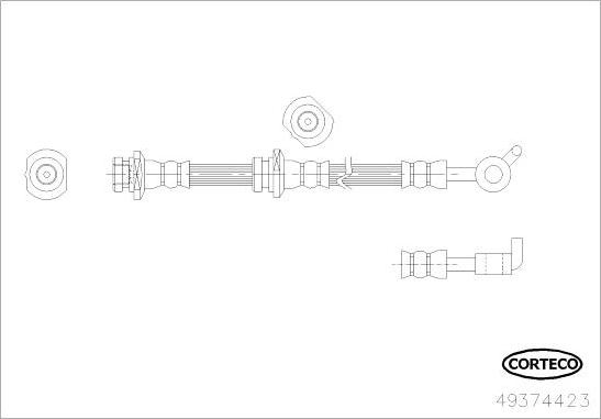 Corteco 49374423 - Bremžu šļūtene onlydrive.pro