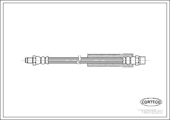 Corteco 19018520 - Brake Hose onlydrive.pro