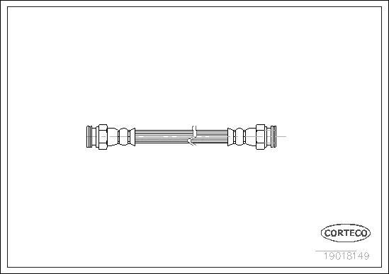 Corteco 19018149 - Тормозной шланг onlydrive.pro