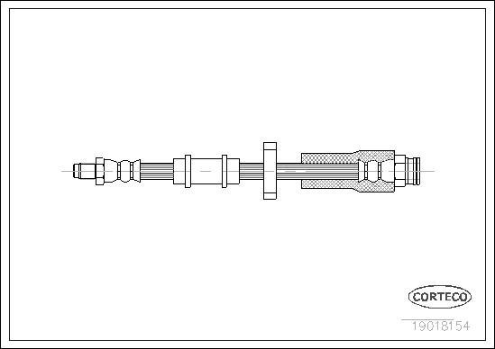 Corteco 19018154 - Brake Hose onlydrive.pro