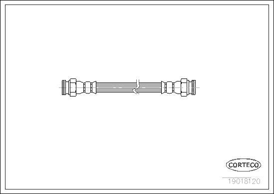 Corteco 19018120 - Brake Hose onlydrive.pro