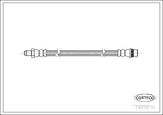 Corteco 19018170 - Тормозной шланг onlydrive.pro