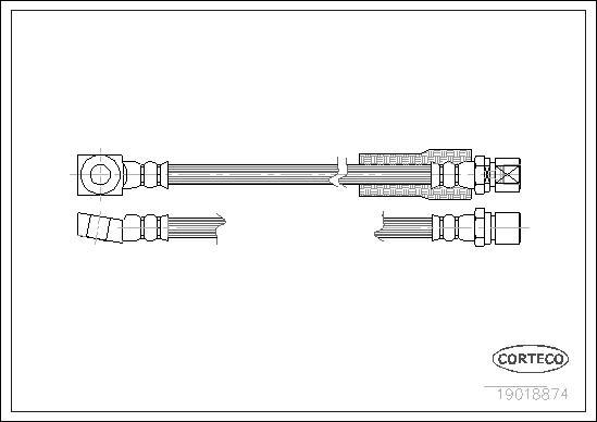 Corteco 19018874 - Brake Hose onlydrive.pro