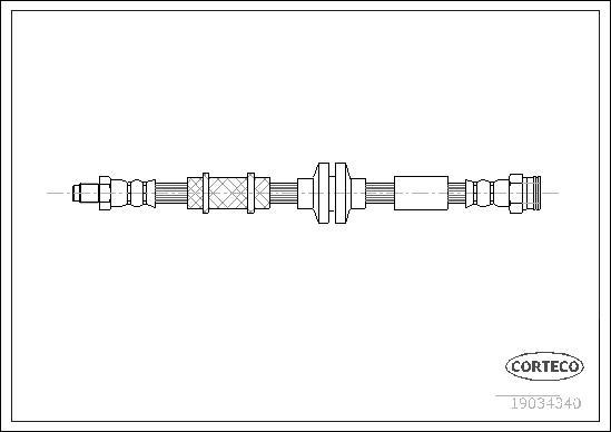 Corteco 19034340 - Brake Hose onlydrive.pro