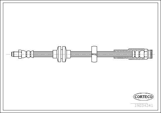 Corteco 19034341 - Brake Hose onlydrive.pro