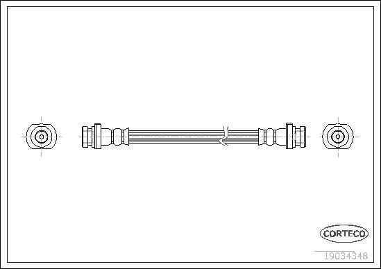 Corteco 19034348 - Pidurivoolik onlydrive.pro