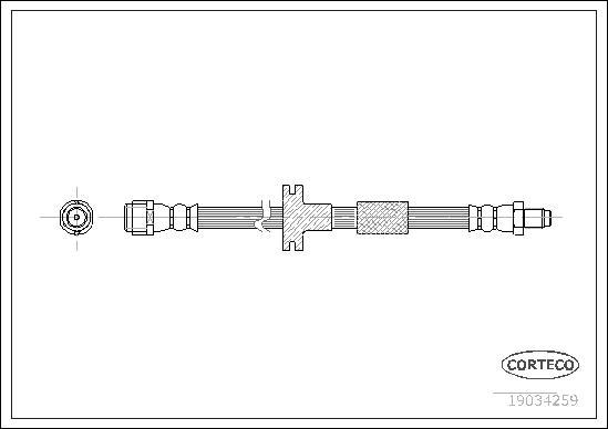 Corteco 19034259 - Brake Hose onlydrive.pro