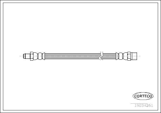 Corteco 19034261 - Тормозной шланг onlydrive.pro