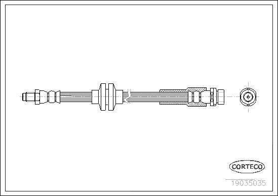 Corteco 19035035 - Тормозной шланг onlydrive.pro