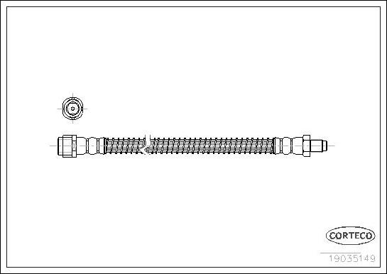 Corteco 19035149 - Pidurivoolik onlydrive.pro