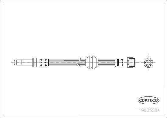 Corteco 19035284 - Тормозной шланг onlydrive.pro