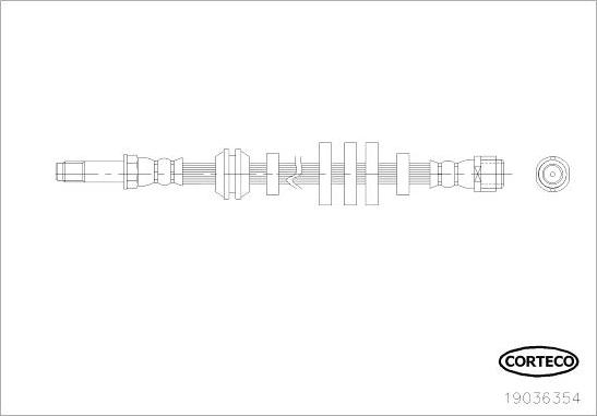 Corteco 19036354 - Brake Hose onlydrive.pro