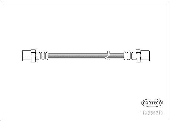 Corteco 19036310 - Тормозной шланг onlydrive.pro