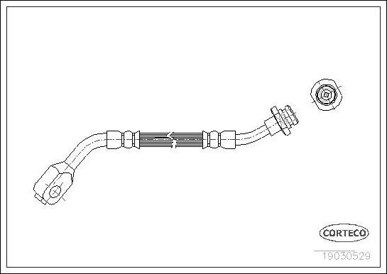 Corteco 19030529 - Тормозной шланг onlydrive.pro