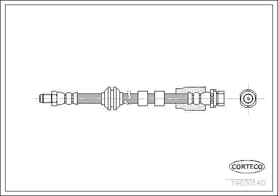 Corteco 19030140 - Brake Hose onlydrive.pro